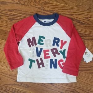 NWT Tucker + Tate Christmas Raglan Tee
